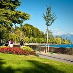 Pully Lakeside Street And Direct Bus To Train Station Lausanne